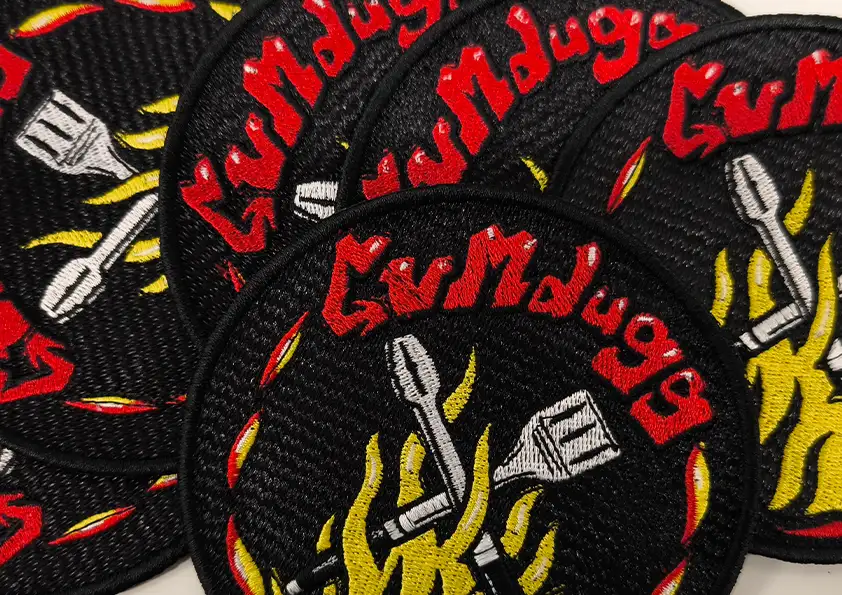 Patches Aufnäher Namensschilder Textilstick vonPech in Mölln