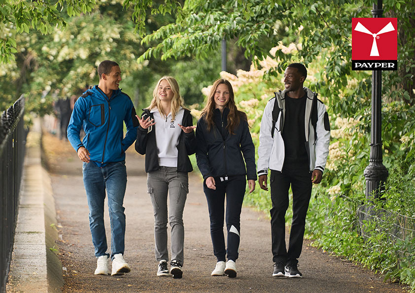 PAYPER-Teamausstattung mit individuell veredelten Polos, Hoodies und Jacken bei vonPech